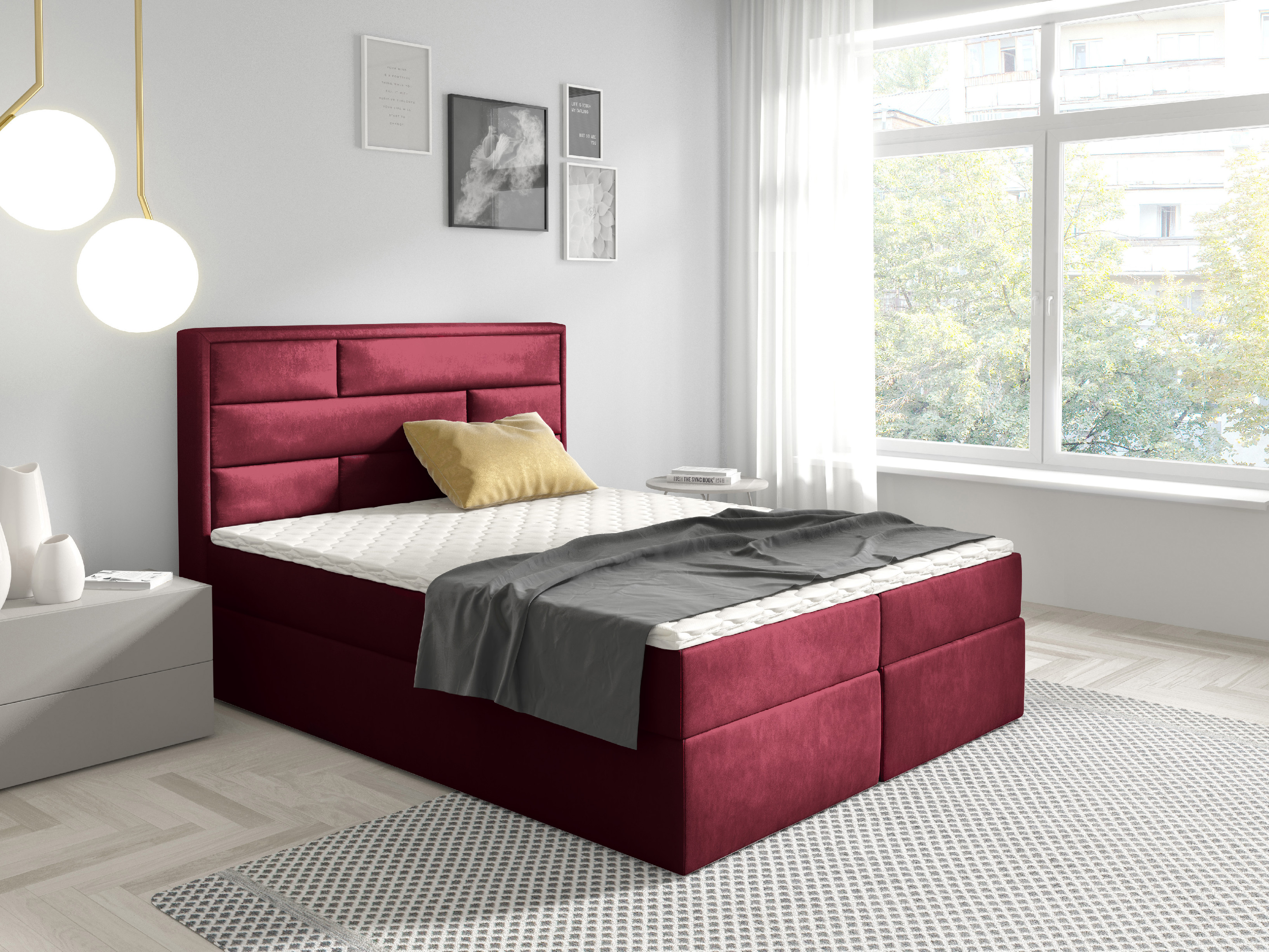 Linneo Boxspring Fabriano Rozměr: 140x200 cm