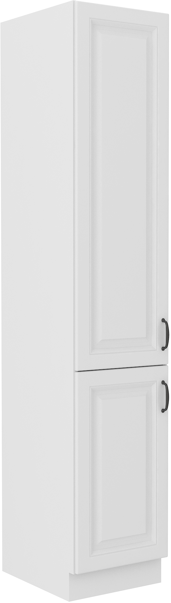 Vysoká potravinová skříňka Stilo 40 DK-210 2F Barva korpusu: Bílá + Bílá